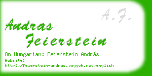 andras feierstein business card